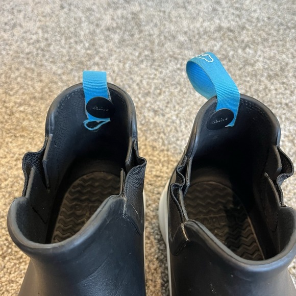 Adult Rubber Ankle Boots Native Shoes Sz M6 W8 Black Keep It Light - Picture 7 of 10